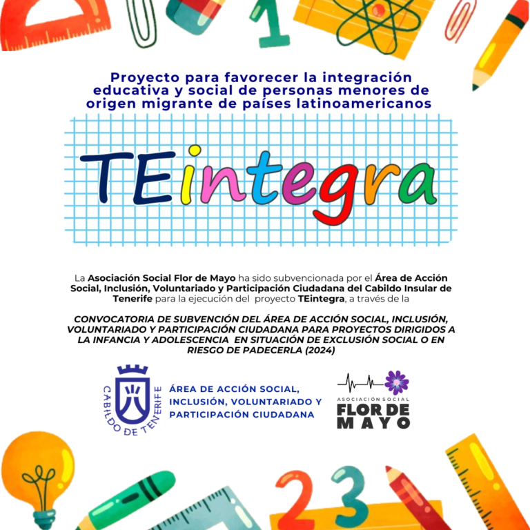 TEintegra - Flor de mayo - Asociación social en Tenerife